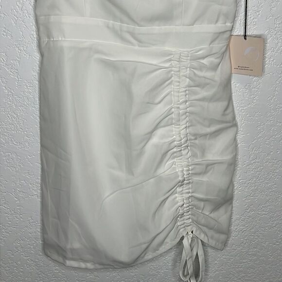 NWT Superdown Fabian’s Mini Dress White XS Revolve - Picture 5 of 16